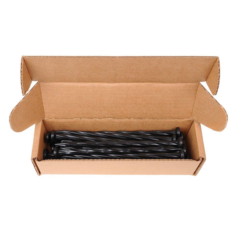 ProFlex 8 in. Nylon Spiral Landscape Anchoring Spikes (24 Per Pack) - Super Arbor