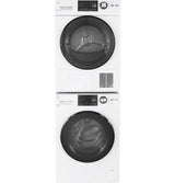 GE 2.4-cu ft High Efficiency Stackable Steam Cycle Front-Load Washer (White) ENERGY STAR, 24-inch, Model GFW148SSMWW
