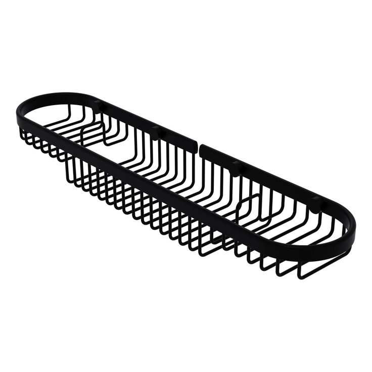 Allied Brass Oval Combination Shower Basket in Antique Brass