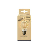 Feit Electric 60-Watt AT19 Dimmable Incandescent Amber Glass Vintage Edison Light Bulb with Cage Filament Soft White (24-Pack)
