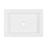 Swiss Madison Voltaire Ceramic Rectangle Vessel Sink in White