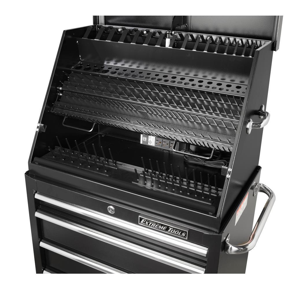 Deluxe Extreme Portable Workstation 30 in. 0-Drawer Top Chest in Black - Super Arbor