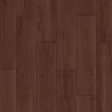 Style Selections Serso Black Walnut 6-in x 24-in Glazed Porcelain Wood Look Tile