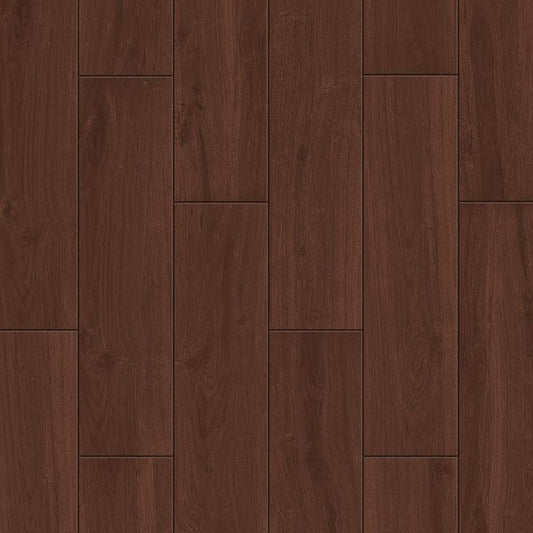 Style Selections Serso Black Walnut 6-in x 24-in Glazed Porcelain Wood Look Tile