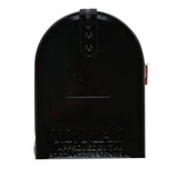 Elite Medium, Steel, Post Mount Mailbox, Black - Super Arbor