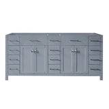 Caroline Parkway 72 in. W Bath Vanity Cabinet Only in Espresso - Super Arbor