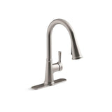 Tyne Single-Handle Pull-Down Sprayer Kitchen Faucet in Oil-Rubbed Bronze - Super Arbor