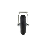 8 in. black Fixed plate Caster, 176.4 lb. Load Rating - Super Arbor
