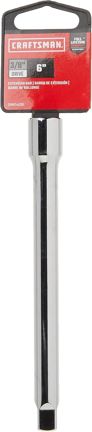 Craftsman 6-inch Extension Bar, 3/8-inch Drive, Full Polish Chrome