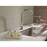 Delta Trinsic Touch 1-Handle Deck Mount Pull-Down Handle/Lever Residential Kitchen Faucet