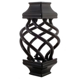 3/4 in. Black Aluminum Basket Square Baluster Collar - Super Arbor