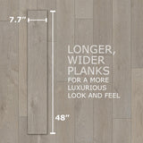ASPEN FLOORING Echelon Oak 12mm T x 7.7 in. W x 48 in. L Click Lock Water Resistant Laminate Wood Flooring (15.39 sq. ft./case)