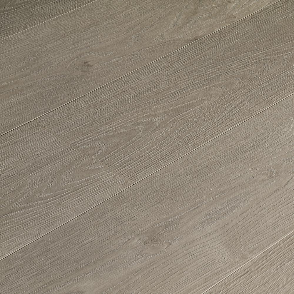 ASPEN FLOORING Echelon Oak 12mm T x 7.7 in. W x 48 in. L Click Lock Water Resistant Laminate Wood Flooring (15.39 sq. ft./case)