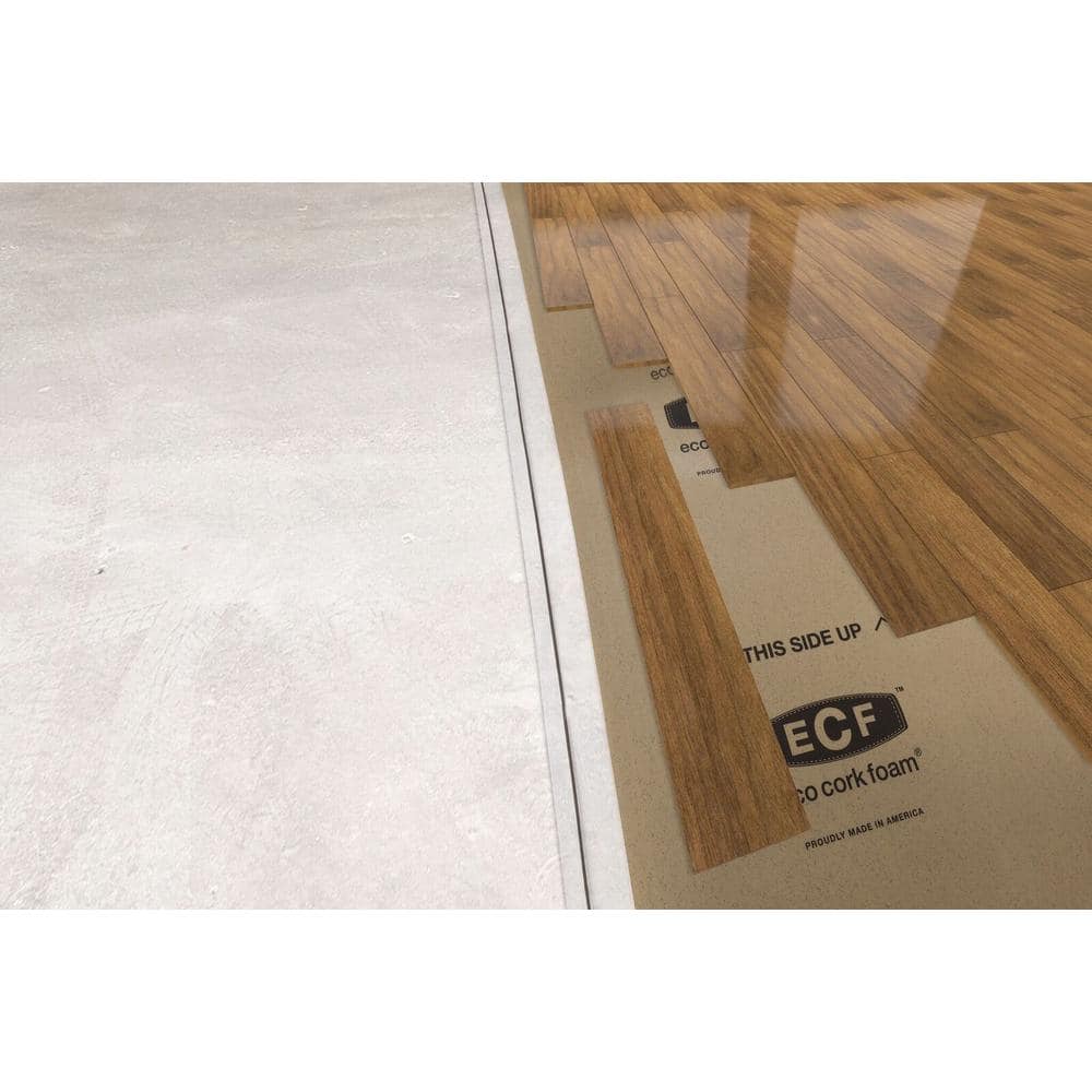 Eco Cork Foam 300 sq. ft. 3 ft. x 100 ft. x3.2mm Waterproof Premium Plus 10-in-1 Underlayment-Vinyl Plank, Laminate, Engineered Wood