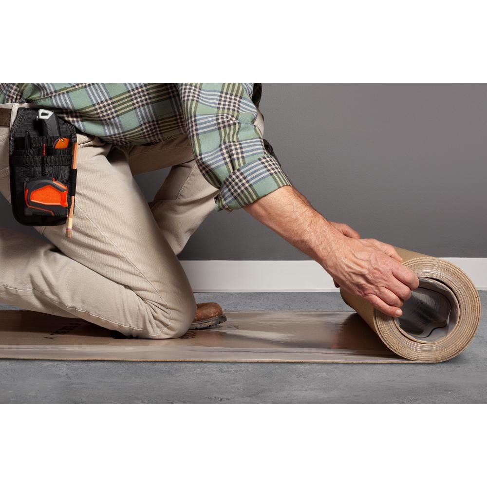 Eco Cork Foam 300 sq. ft. 3 ft. x 100 ft. x3.2mm Waterproof Premium Plus 10-in-1 Underlayment-Vinyl Plank, Laminate, Engineered Wood