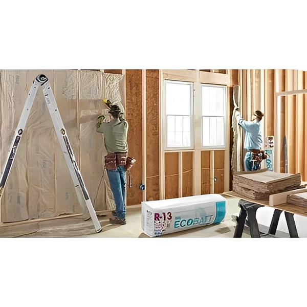 Knauf Ecobatt R-22 Kraft Faced Fiberglass Insulation Batts 6.5 in x 15 in x 48 in (5 Bags) image 4