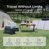 EcoFlow Battery Solar Generator DELTA Pro 3600Wh Solar, 3600W Output, LFP Power Station, Home Backup, Camping, Push-Button Start