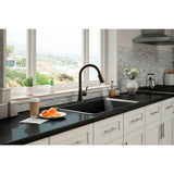 Tyne Single-Handle Pull-Down Sprayer Kitchen Faucet in Oil-Rubbed Bronze - Super Arbor
