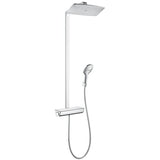 4-spray 14.125 in. Dual Shower Head and Handheld Shower Head in Chrome
