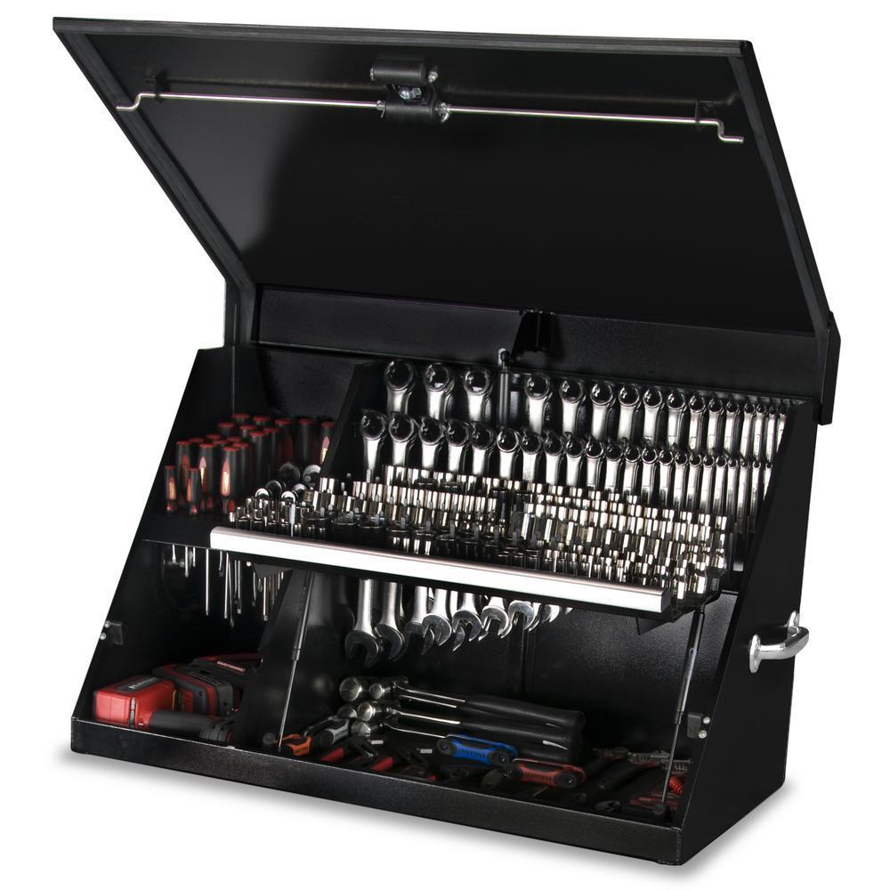 36 in. 0-Drawer Portable Top Chest in Black Powder Coated - Super Arbor