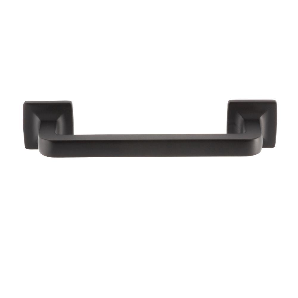 Boise 3-1/2 in. Center-to-Center Matte Black Drawer Pull - Super Arbor