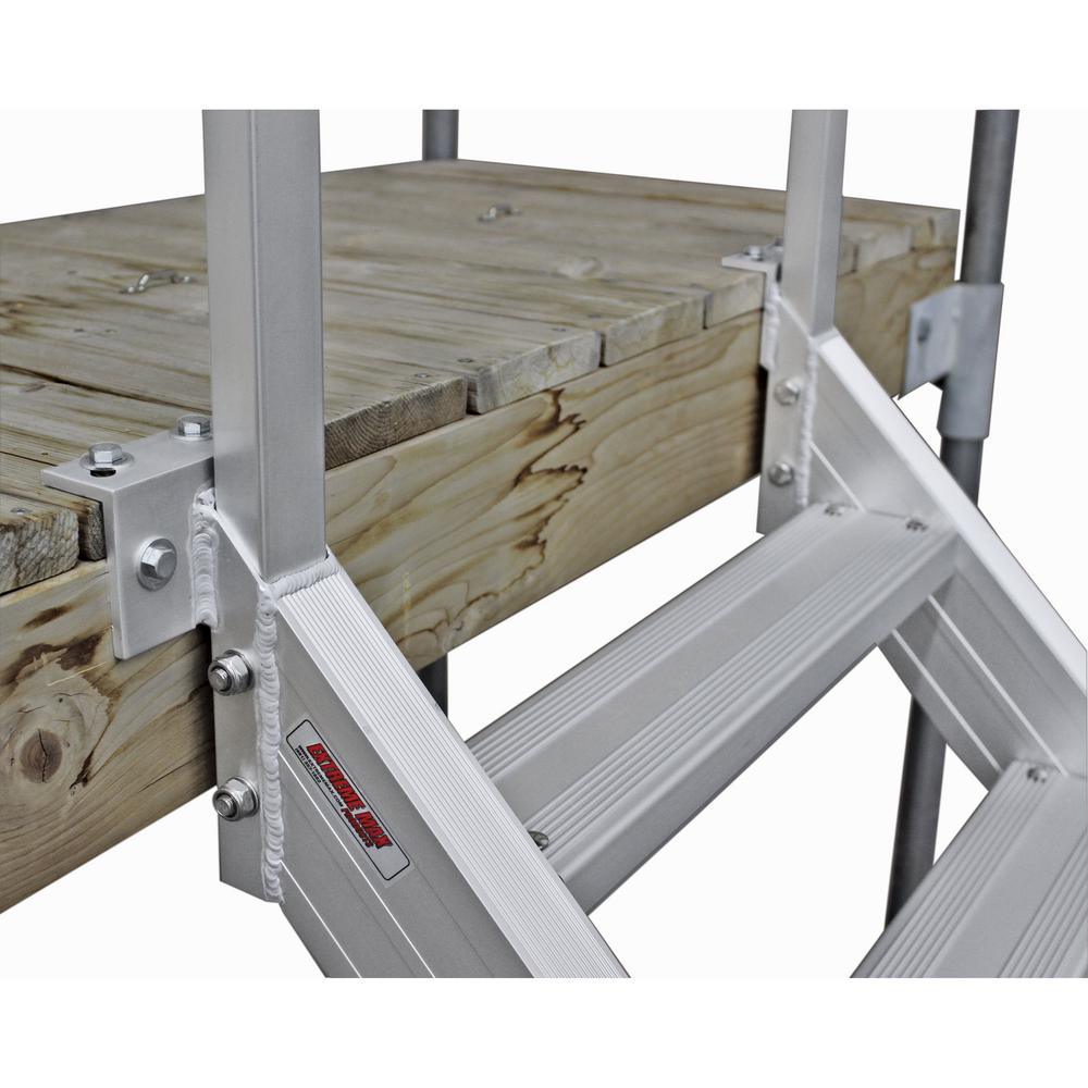 Extreme Max Universal Mount Aluminum Dock Stair - 4-Step - Super Arbor