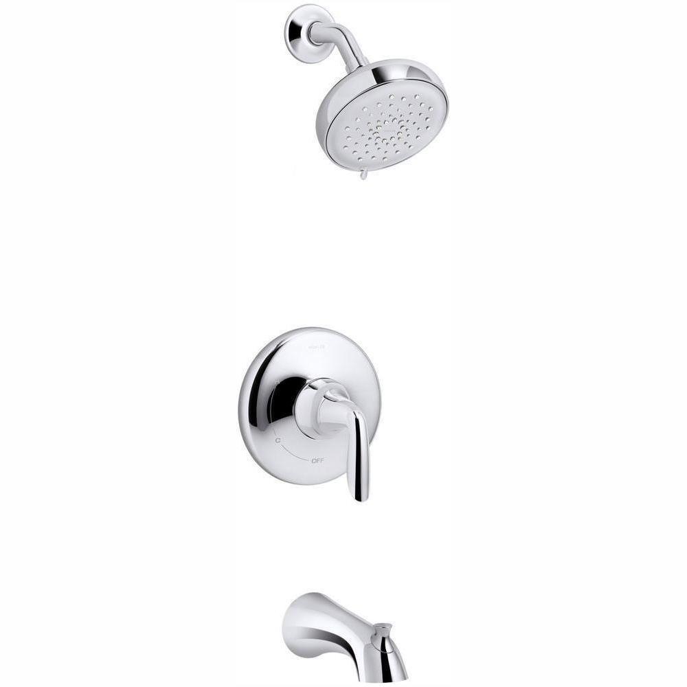 Willamette Single-Handle 3-Spray Tub and Shower Faucet in Polished Chrome (Valve Included) - Super Arbor