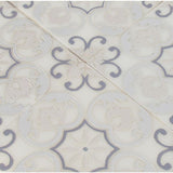 Tetris Florita Blanco 6 in. x 6 in. Polished Marble Wall Tile (5 sq. ft. / case)