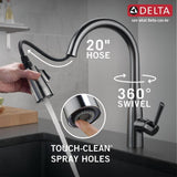Essa Single-Handle Pull-Down Sprayer Kitchen Faucet with MagnaTite Docking in Arctic Stainless - Super Arbor