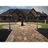 75 sq. ft. Barnwood Plank Patio-On-A-Pallet Paver Set in Brown - Super Arbor
