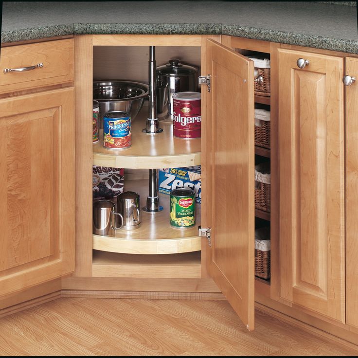 Rev-A-Shelf 2-Tier Wood Full Circle Cabinet Lazy Susan