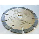 Whirlwind USA 5 in. 10-Teeth Segmented Diamond Blade for Dry or Wet Cutting Concrete, Stone, Brick and Masonry