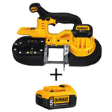 20-Volt MAX Lithium-Ion Cordless Band Saw Kit with Battery 5Ah, Charger and Contractor Bag