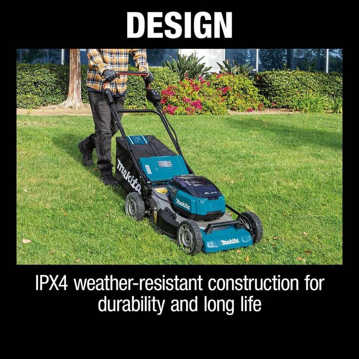 Makita 21 in. 18-Volt X2 (36-Volt) LXT Lithium-Ion Cordless Walk Behind Push Lawn Mower Kit with 4 Batteries (5.0 Ah)