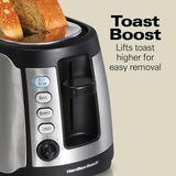 4-Slice Black Long Slot Toaster