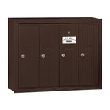 Aluminum Surface-Mounted USPS Access Vertical Mailbox with 4 Door - Super Arbor