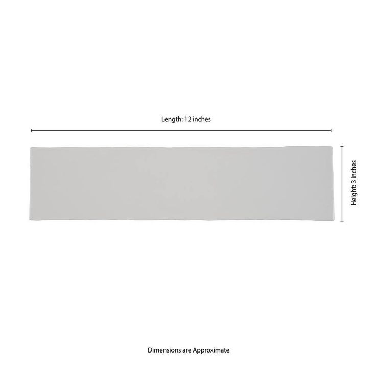 MSI White Crafted 3 in. x 12 in. Glossy Ceramic White Subway Tile (13 sq. ft. / case)