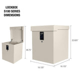 S100 Series 1-Compartment Anchorable Porch LockBox - Super Arbor
