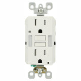 15 Amp Self-Test¬†SmartlockPro Combo Duplex Guide Light and Tamper Resistant GFCI Outlet, White (3-Pack) - Super Arbor
