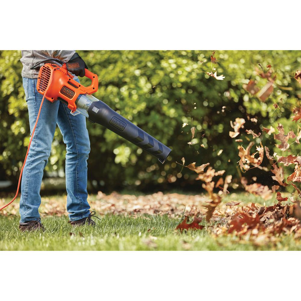 BLACK+DECKER 140 MPH 450 CFM 9 Amp Corded Electric Axial Leaf Blower - Super Arbor