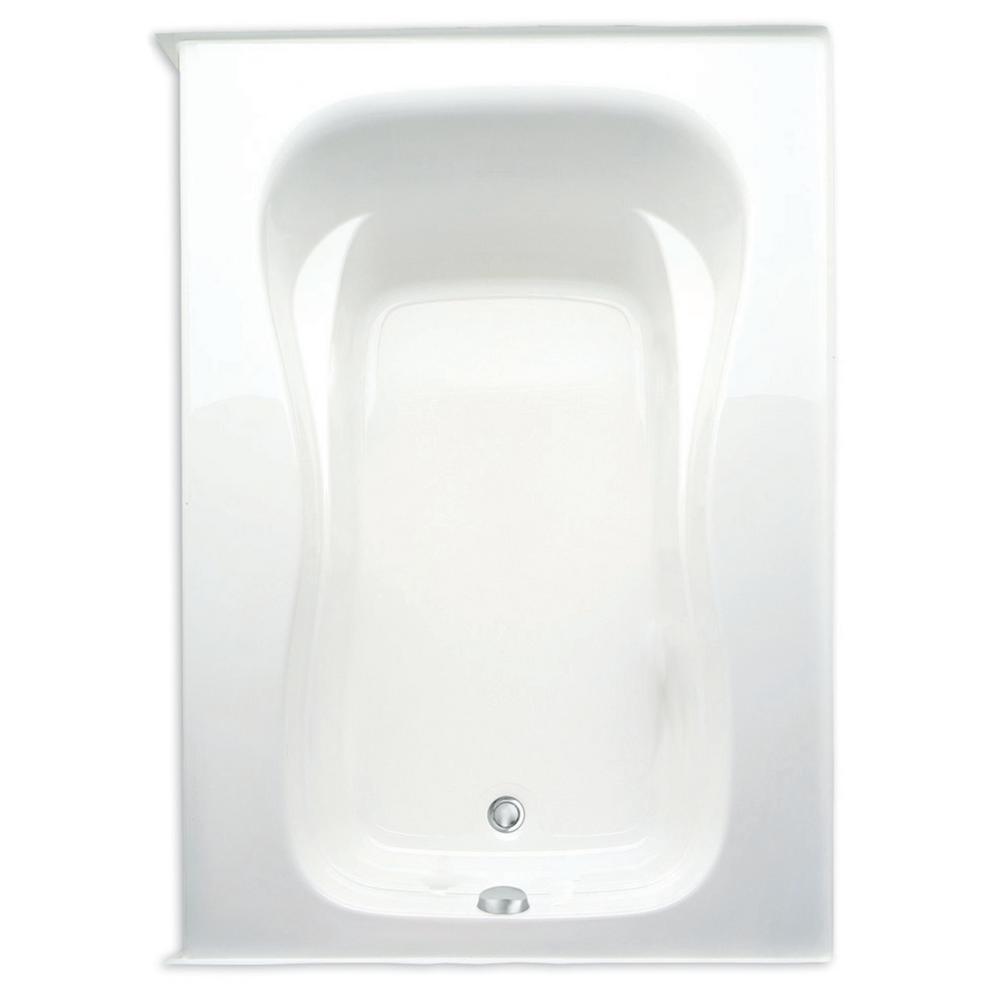 Marratta 60 in. Acrylic Right Drain Rectanglular Alcove Soaking Bathtub in White - Super Arbor