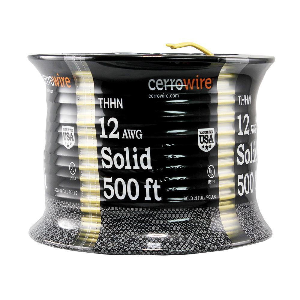 500 ft. 12/1 Green Solid THHN Wire - Super Arbor
