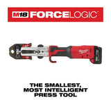 M18 18-Volt Lithium-Ion 1/2 in. to 1 in. FORCE LOGIC Long Throw Cordless Press Tool Kit w/ 3 Jaws, (2) 3.0 Ah Batteries - Super Arbor