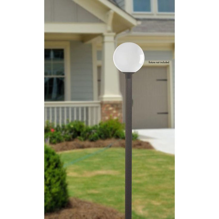 7 ft. Bronze Outdoor Direct Burial Aluminum Lamp Post fits Most Standard 3 in. Post Top Fixtures Includes Inlet Hole