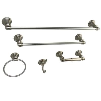 Kingston Brass 5-Piece Decorative Bathroom Hardware Set