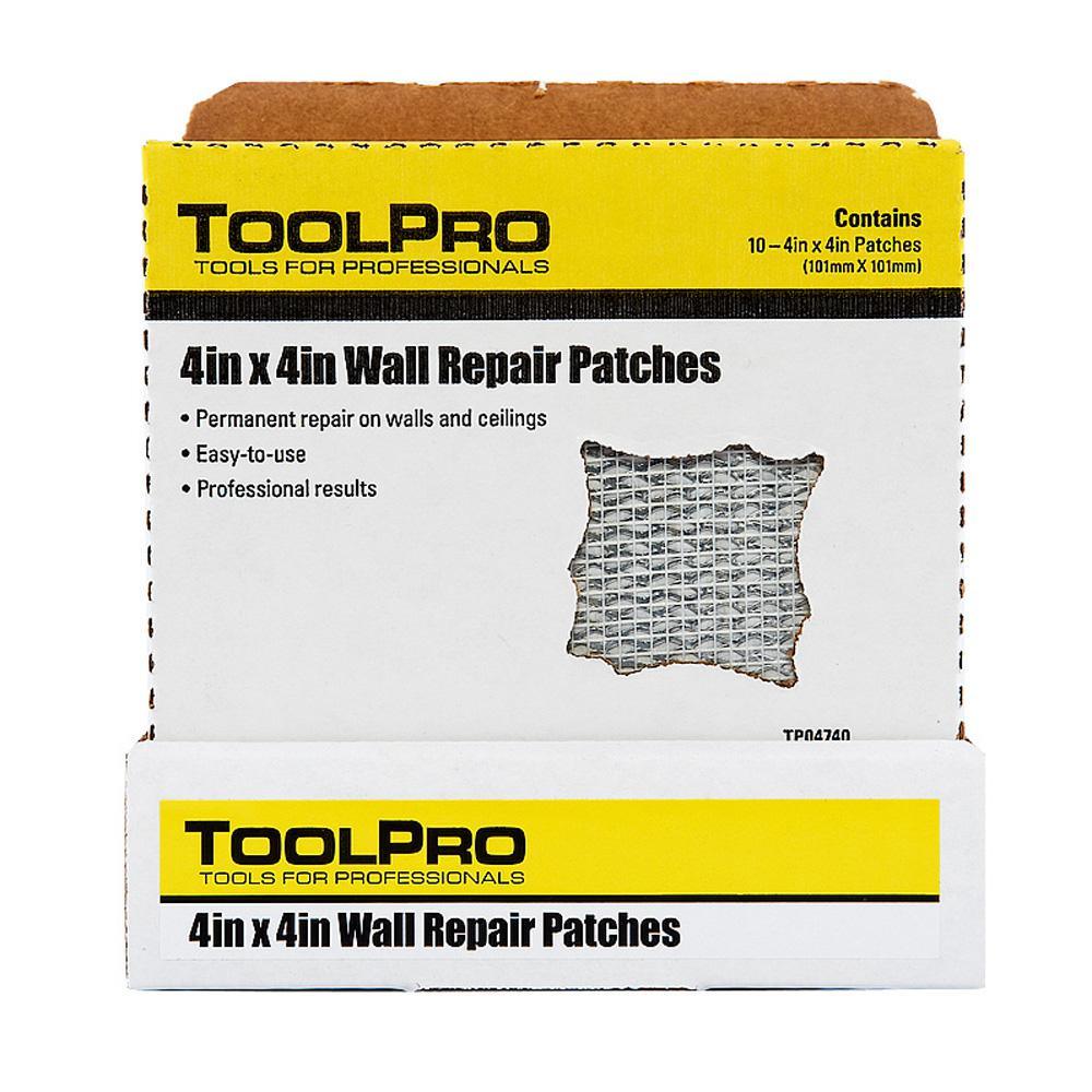 4 in. x 4 in. Drywall Repair Patch (10-Pack) - Super Arbor