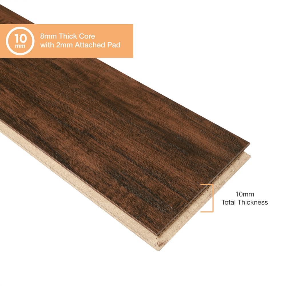 Pergo XP+ Edgeview Hickory 10 mm T x 5.2 in. W Waterproof Laminate Wood Flooring (18.9 sqft/case)