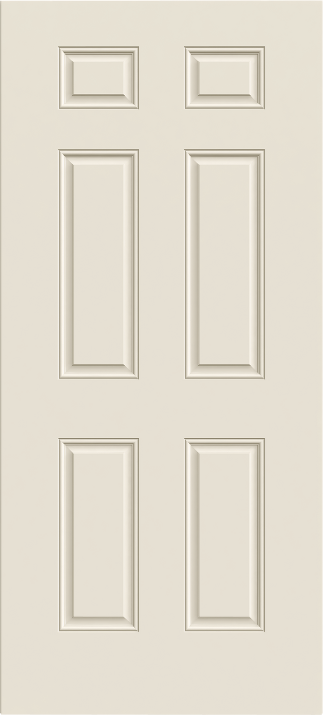 JELD-WEN 36 in. x 80 in. 6-Panel Primed Steel Prehung Right-Hand Inswing Front Door