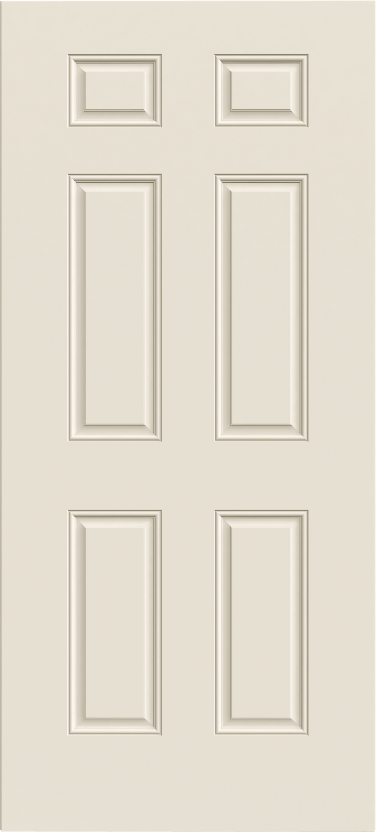 JELD-WEN 36 in. x 80 in. 6-Panel Primed Steel Prehung Left-Hand Inswing Front Door