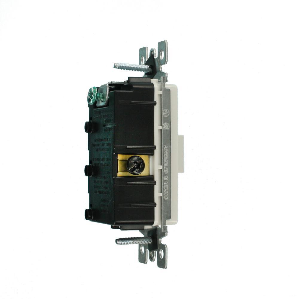 Decora 15 Amp 3-Rocker Combination Switch, White - Super Arbor